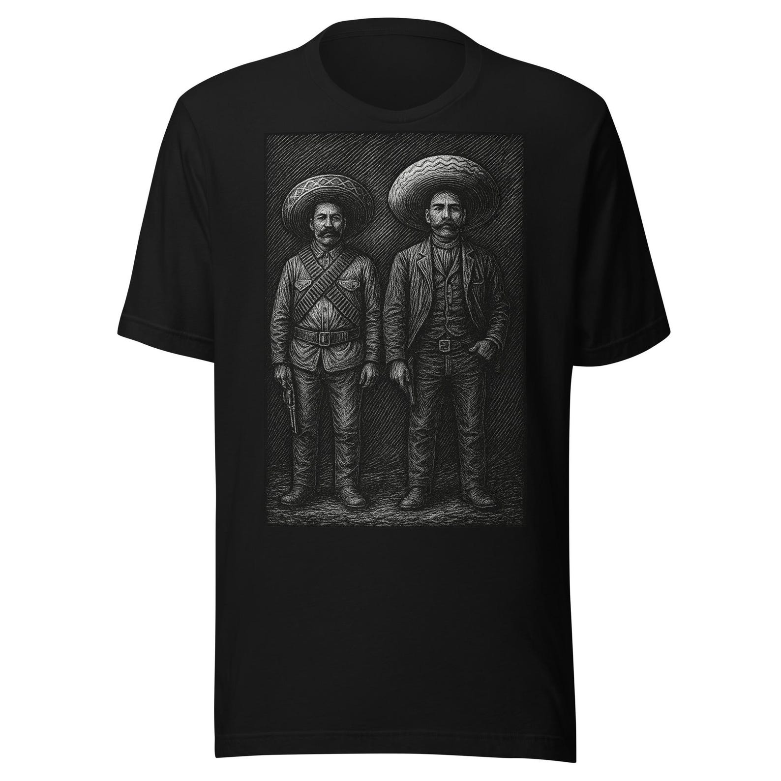 Francisco Villa Emiliano Zapata Semitono Unisex t-shirt 2XL