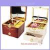 Enchanting Retro Music Box With Rotating Ballerina And Elegant Jewelry Storage