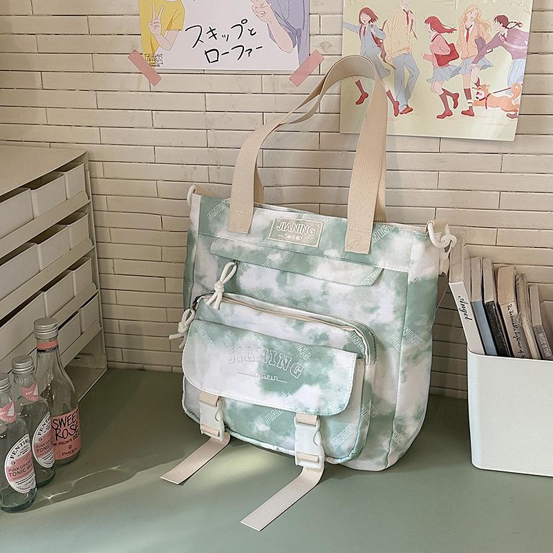 New High-value Personalized Graffiti Tie-dye Backpack, Lightweight and Large-capacity Backpack for Junior High School Students