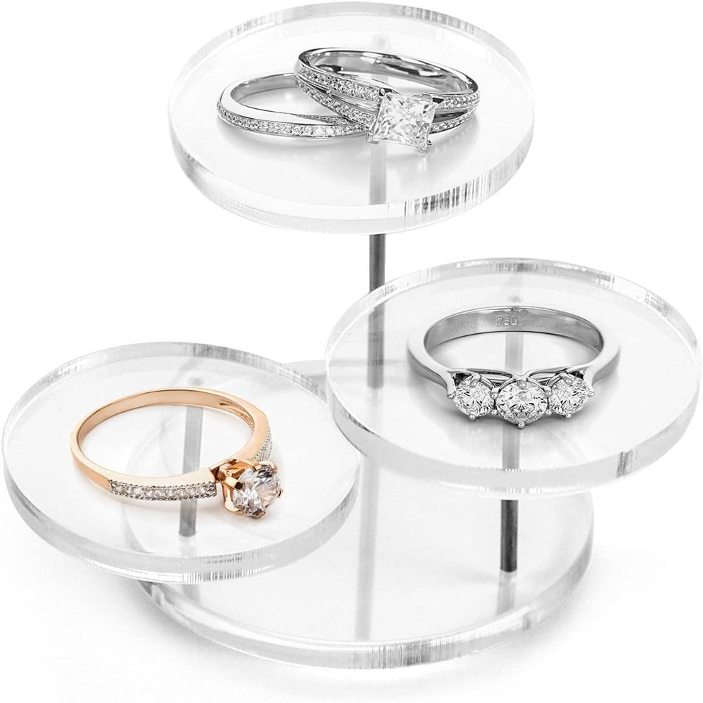 

Многоярусная акриловая подставка для демонстрации колец, серег, ювелирных изделий, полки, стойка, органайзер для десертов и тортов для украшения на день рождения