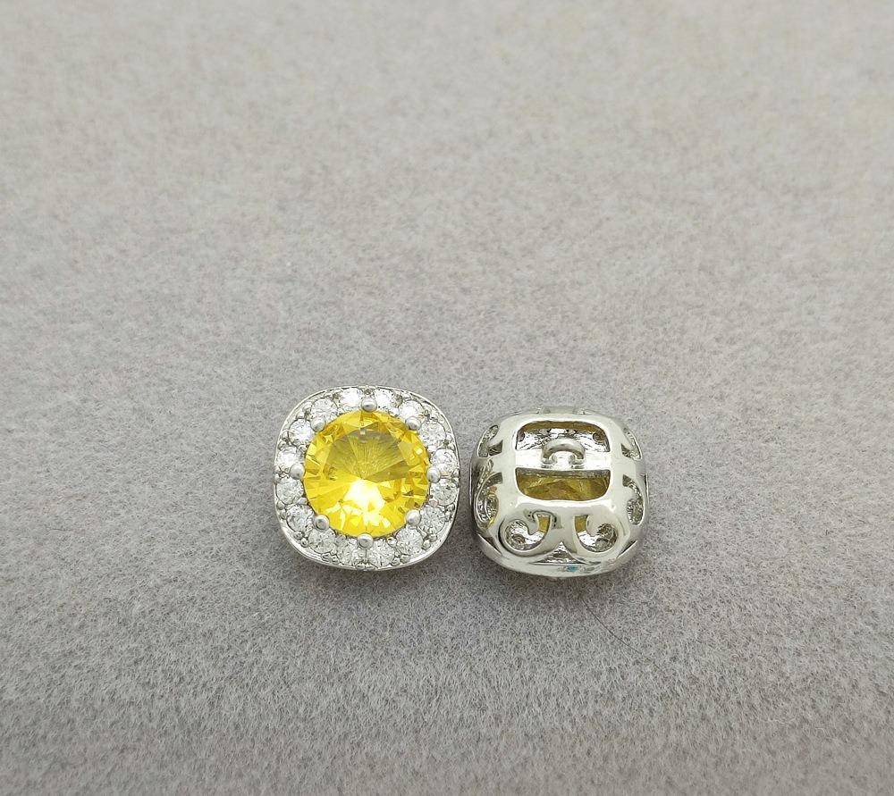 5pc small crystal buttons for sewing Cubic zirconia button for clothing DIY Decorative CZ buttons jewelry for shirts