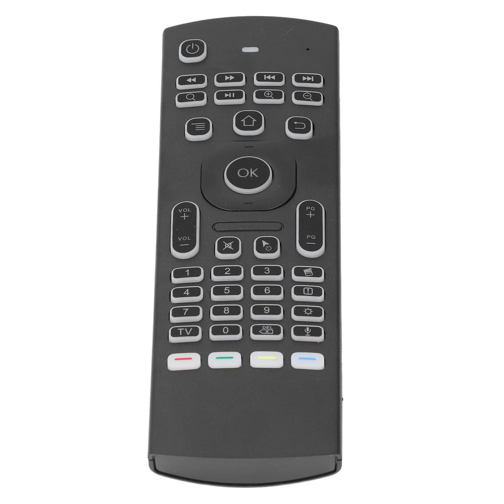 Universal TV Remote Wireless Keyboard Fly Mouse with Motion Sensing Voice Search IR Learning for Android TV Box PC