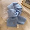 Kaschmirschal Winter Warm Gestrickt Kleiner Damenschal Korea Styles Schals Wollschals Damen Weiche Wickeltücher Halstuch