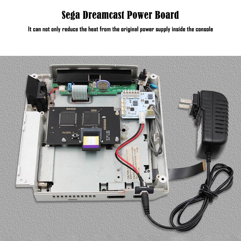 Rev2.0 Dreampsu 12V Power Supply Board + Power Plug Adapter For SEGA DreamCast Game Console Replacement Parts For SEGA Dreamcast
