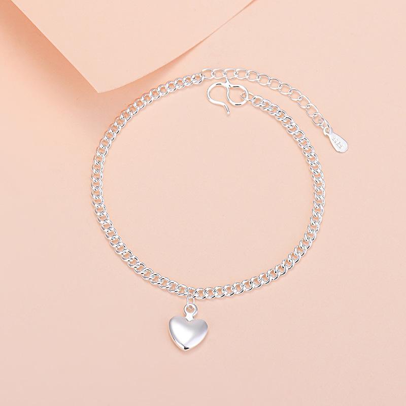 925 Silver Lucky Bead Charm Bracelet For Women Chain Round Bangles Fashion Luxury Quality Jewelry Christmas Accessories
