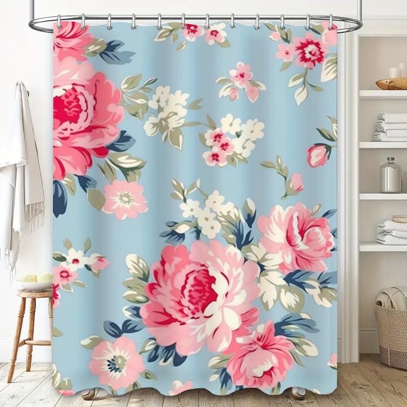 Watercolor Feather Shower Curtain Multicolor Home Decor Bathroom Accessories for Kids Bathrooms.