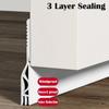 Professional Noise Reduction Door Draft Stopper Self-adhesive Insect Prevention Door Bottom Sealing Strip 100cm PVC Blocker Dorm