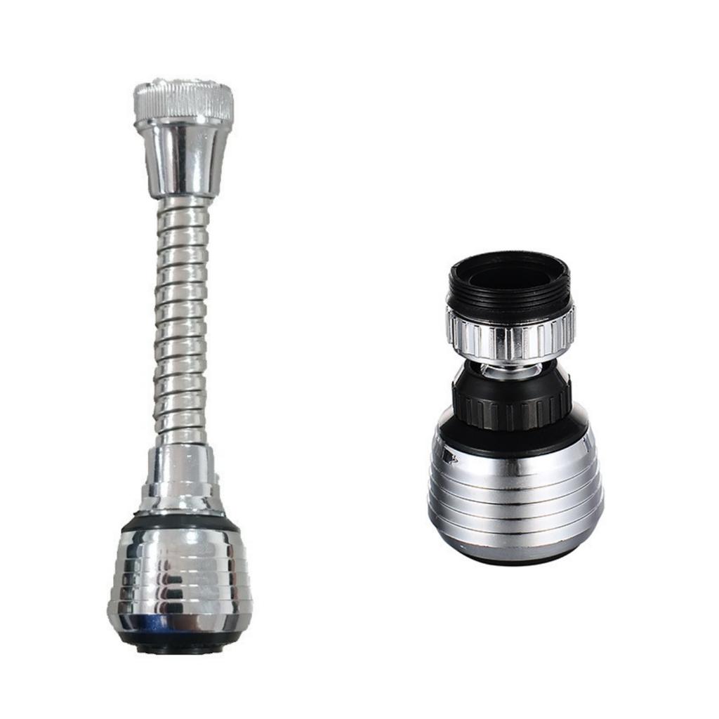 1/2 Stück 360 Grad Verstellbarer Wasserhahn Verlängerungsrohr Edelstahl Küchenarmatur Wasser für Badezimmer Küchenzubehör Zubehör