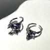 Katze Eichhörnchen Persönlichkeit Niedlich Offenes Ring Set Damenmode Kalter Stil Retro Nischendesign