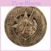 Vintage European Style Resin Wall Clock With Temperature Display For Living Room And Bedroom Decor