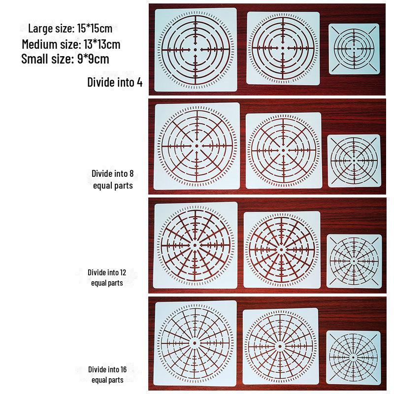 Mandala Bullseye Spider Web Stencil: DIY Wall Painting Template