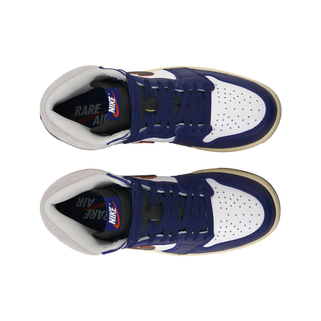 Air Jordan 1 Retro High OG Rare Air - Głęboki Królewski Niebieski Męskie Sneakersy Biały Czarny Neutralny Szary DZ5485-100