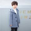 Autumn Boys' Fashionable Mid-length Woolen Coat
