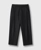 FRAGE A-Sic Pintuck Wide Straight Slacks - Black Indigo