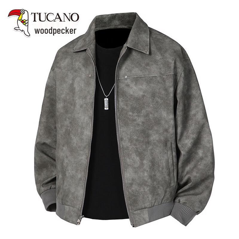 TUCANO Men s American Retro Faux Suede Jacket 2XL