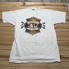 Vintage 80s 90s Positive Vibes Rasta Lions Fire Earth Skate Surf Shirt Size XL