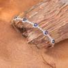 S925 Sterling Silver Color Treasure Bracelet Natural Sapphire Bracelet Female Xiaohongshu Wechat Channels