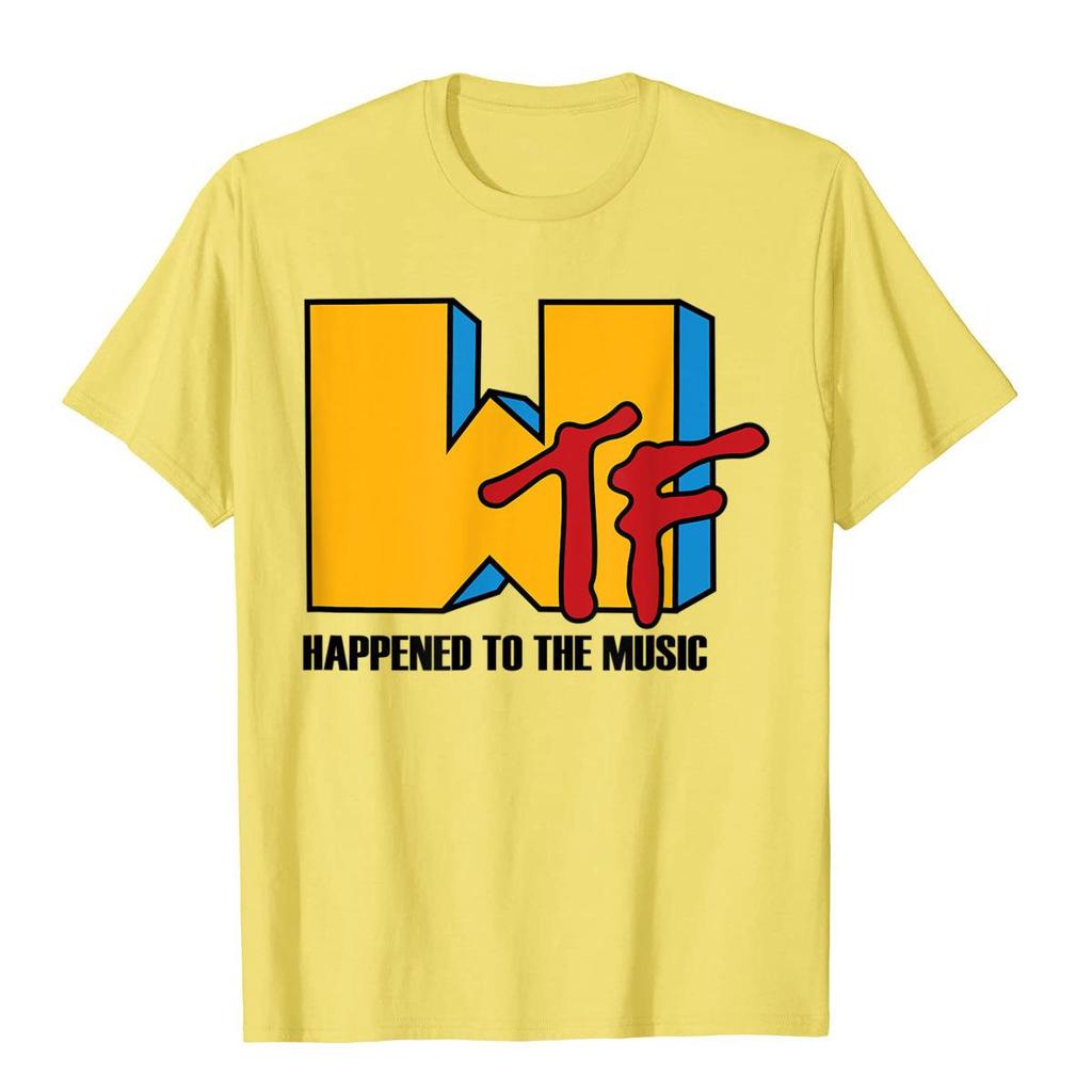 Wtf Passierte Mit Musik Lustiges Retro 80er Jahre T-Shirt Beliebte Unisex T-Shirts Lustige Oberteile Shirts Baumwolle Gothic