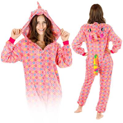 Onesie Kigurumi Costume Warm One-piece Pajamas Jumpsuit with Zipper S