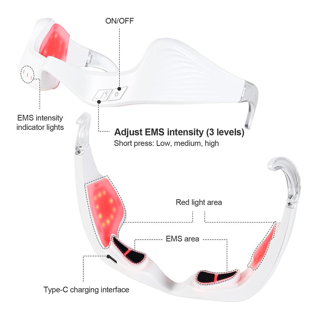2026 Electric Eye Massager Under-Eye Glasses Massager Eye Fatigue Relief Massager Red Light Relieves Eye Fatigue Eyes Massage Glasses Promote Sleep