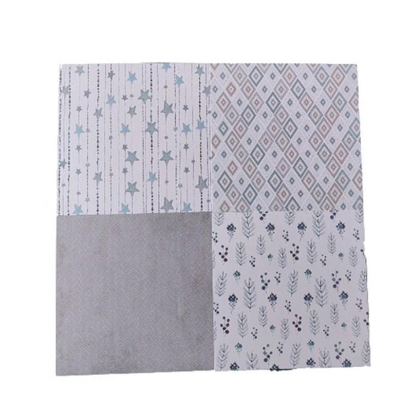 24 Sheets Craft Paper Pads Cutting Dies Art Background Origami Scrapbooking Card Making