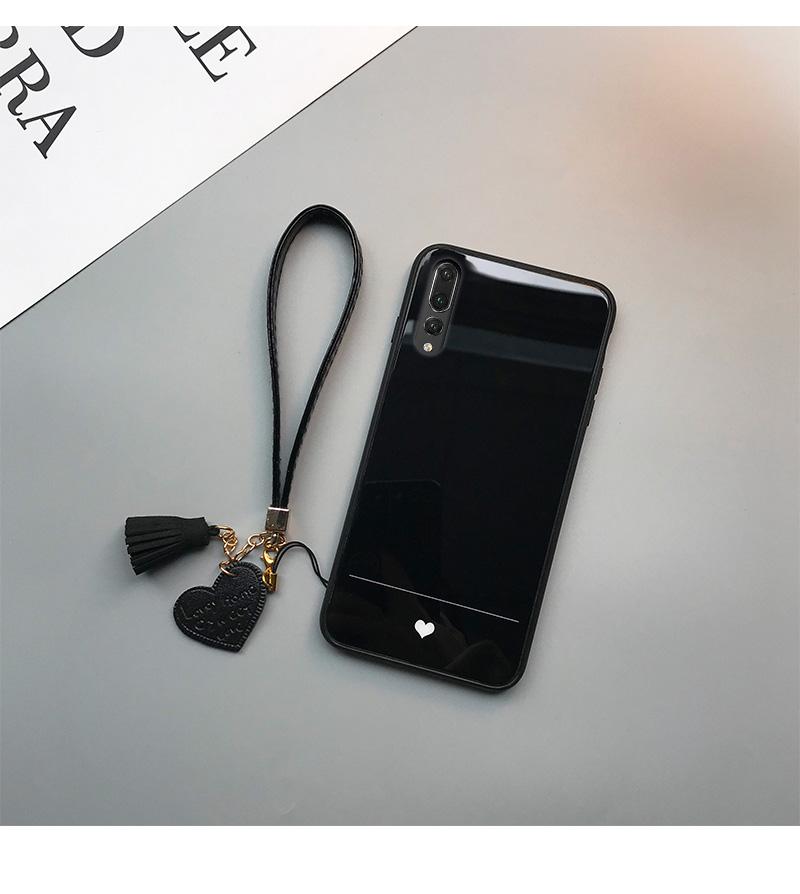 

Простой чехол из закаленного стекла с изображением сердца для POCO F7 Ultra F7 Pro X7 M6 Pro X6 F6 X5 F5, противоударный жесткий чехол-шнурок for POCO F5 Pro