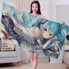 Virtual Singer M-Miku Cute Big Microfiber Beach Towels Quick Dry Towel Sand Beach Towels Pool Towel for Travel Swim Pool Yoga