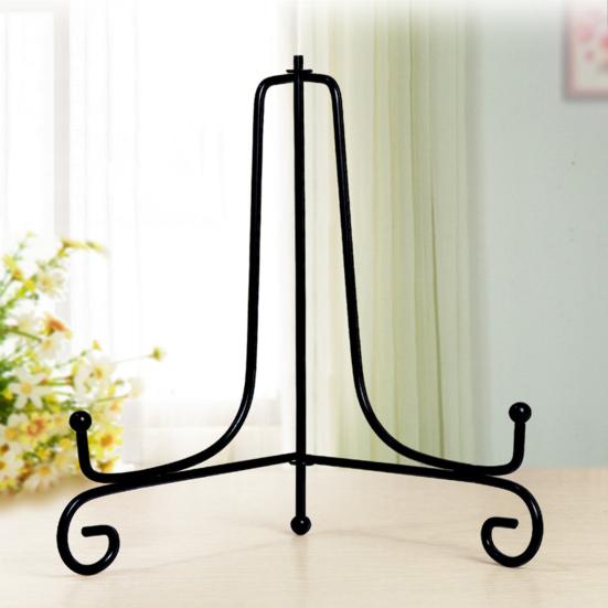Plate Rack Exquisite Workmanship Wide Application Iron Plated Retro Storage Bracket Household Supplies