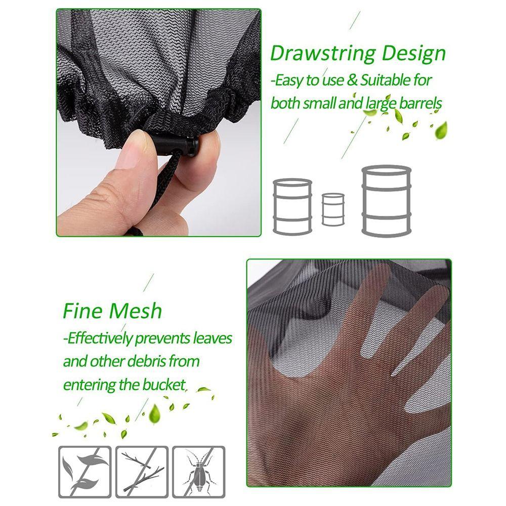 Raindrop Harvesting Tool Rain Barrels Cover Anti-insect Water Collection Buckets Cover  Home Use