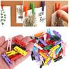 100pcs Push Pins Clips Small Mini Colorful Picture Photo Clips Wooden Crafts Clips