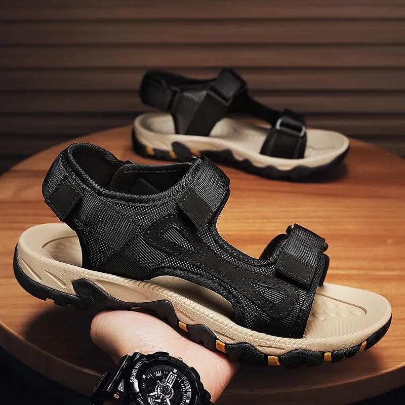Fashion Outdoor Shoes for Men Velcro Driving Breathable Comfortable Luxury H Cheap Liquidation Summer Sale Designer Non-slip Man Sandals