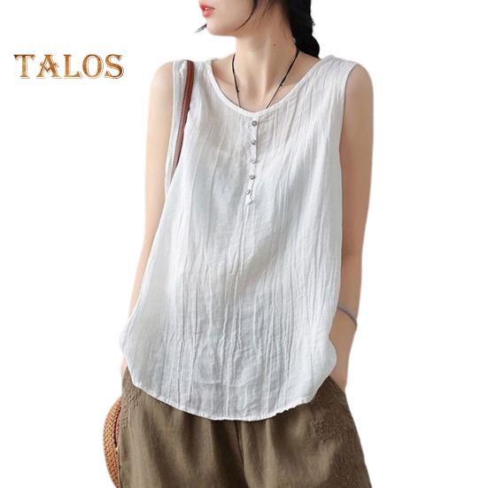 

Женский летний жилет с круглым вырезом, без рукавов, с пуговицами, декор, топы на бретелях, сплошной цвет, свободный крой, тонкая камзол, уличная одежда 2XL белый