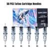 Ouwald 50pcs T-ä-t-o-o-s  Cartridges N-e-d-l-e-s Assorted Mixed Round Liner 1RL 3RL 5RL 7RL 9RL 11RL (50pcs #12 Standard RL)