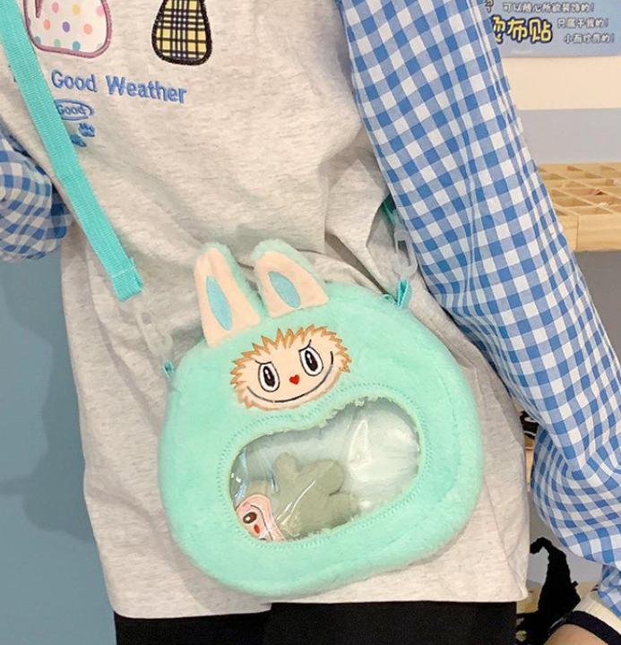 Labubu's New Cartoon Plush Crossbody Bag Is a Cute and Plush Birthday Gift