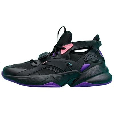 Men Chaobai Hollow Breathable Casual Sandals Black Pink Purple 912017012-2
