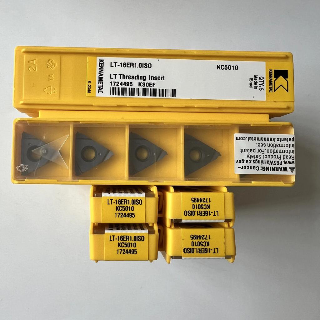 KENNAMETEL / LT-16ER1.0ISO KC5010 / Original Carbide Blade 10 Pcs