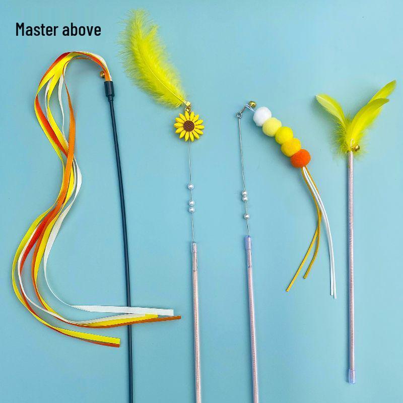 Lange Angel mit bunten Federn - Handgefertigt, langlebig und elastisches Spielzeug im Angelstil