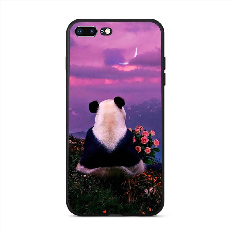Pouzdro na mobil s vysokým rozlišením, roztomilá panda, pro iPhone 13 12 Mini 11 Pro Max XS Pevné pouzdro na mobilní telefon X XR SE 8 7 Plus 5 6 Cover
