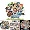 48pcs One Piece Anime Cartoon Stickers Collection For Laptops And Luggage Waterproof Pvc