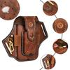 TOURBON Leather Phone Pouch with Belt Tool Pouch for and Keys Loop, Pliers, Pens, Flashlights,