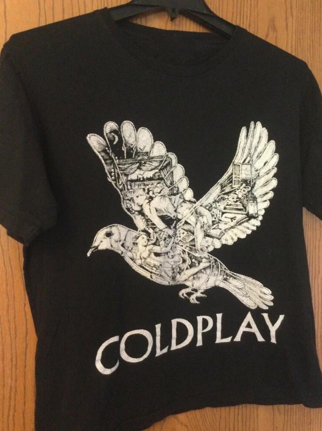 Coldplay Band Flying Unisex Short Sleeve T-shirt S-5XL XL
