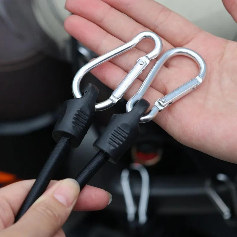 Bungee Cords with Hooks High Elasticity Rope Outdoor Camping Bungee Rope for Motorcycle Bicycle Cargo Tie Down Secure Load