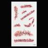 Realistic Halloween Scar Tattoo Sticker