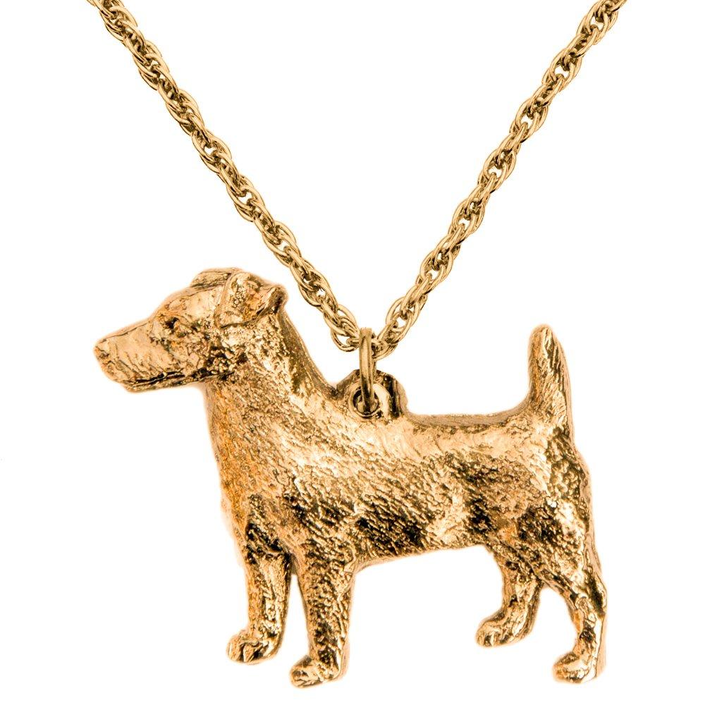 Jack Russell Terrier, British-made Art Dog Pendant Necklace Collection