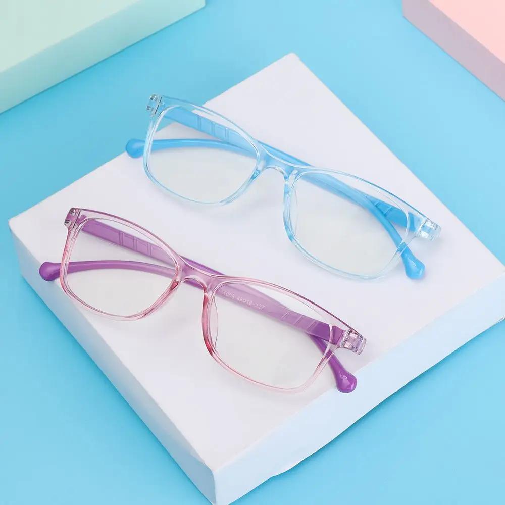 Square Anti-blue Light Kids Glasses Optical Frame Children Boy Girls Computer Transparent Blocking Anti Reflective Eyeglasses
