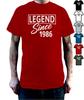 Legend Since 1986 Unisexs Tshirt 40th Birthday Gift For Unisex Dad Husband 40 Year Old Unisex Unisex Tee  Funny Birthday Gift T Shirt