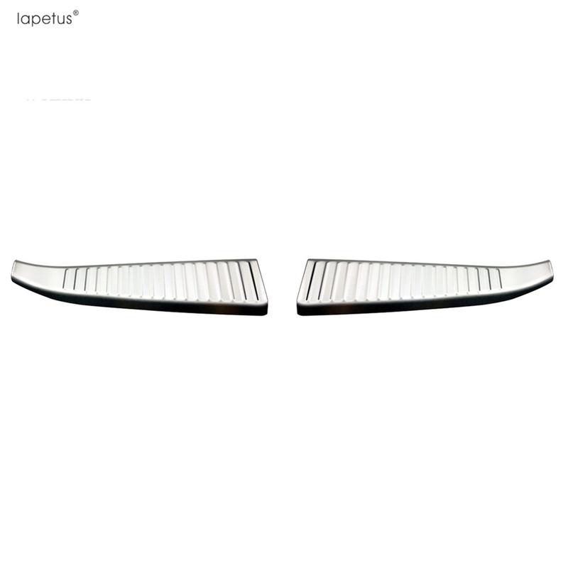 2 PCS Rear Trunk Bumper Door Sill Foot Plate Guard Protector Cover Trim For Honda STEPWGN   Stainless Steel Accessories