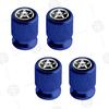 4pcs Five-Pointed Star Logo Car Wheel Tire Valve Caps Air Stem Aluminum Accessories For Jeep Wrangler Sahara Cherokee Ford F150 AMR1