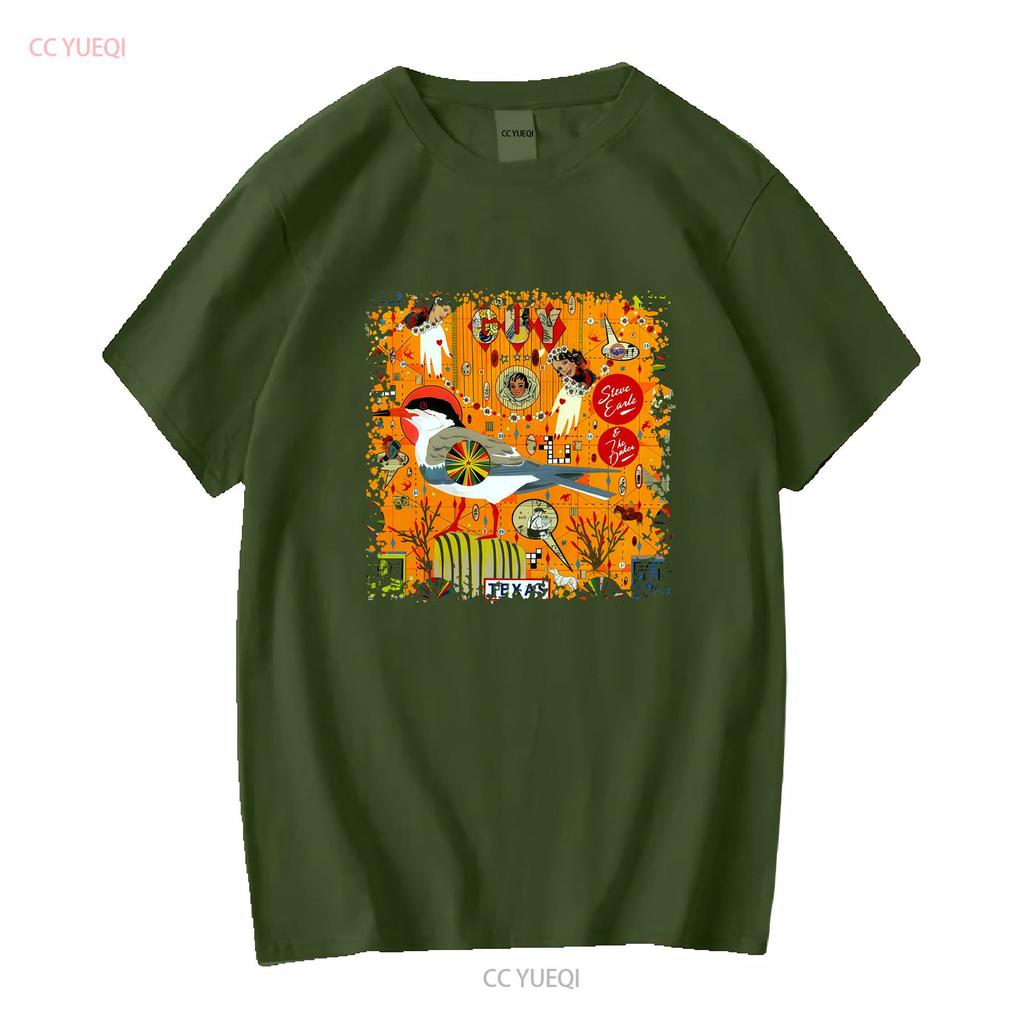 Steve Earle Band T Shirt Mans Fashion  Tops Summer Casual Vintage Washed Fashion Soft Designer Clothes Stylish Breathable