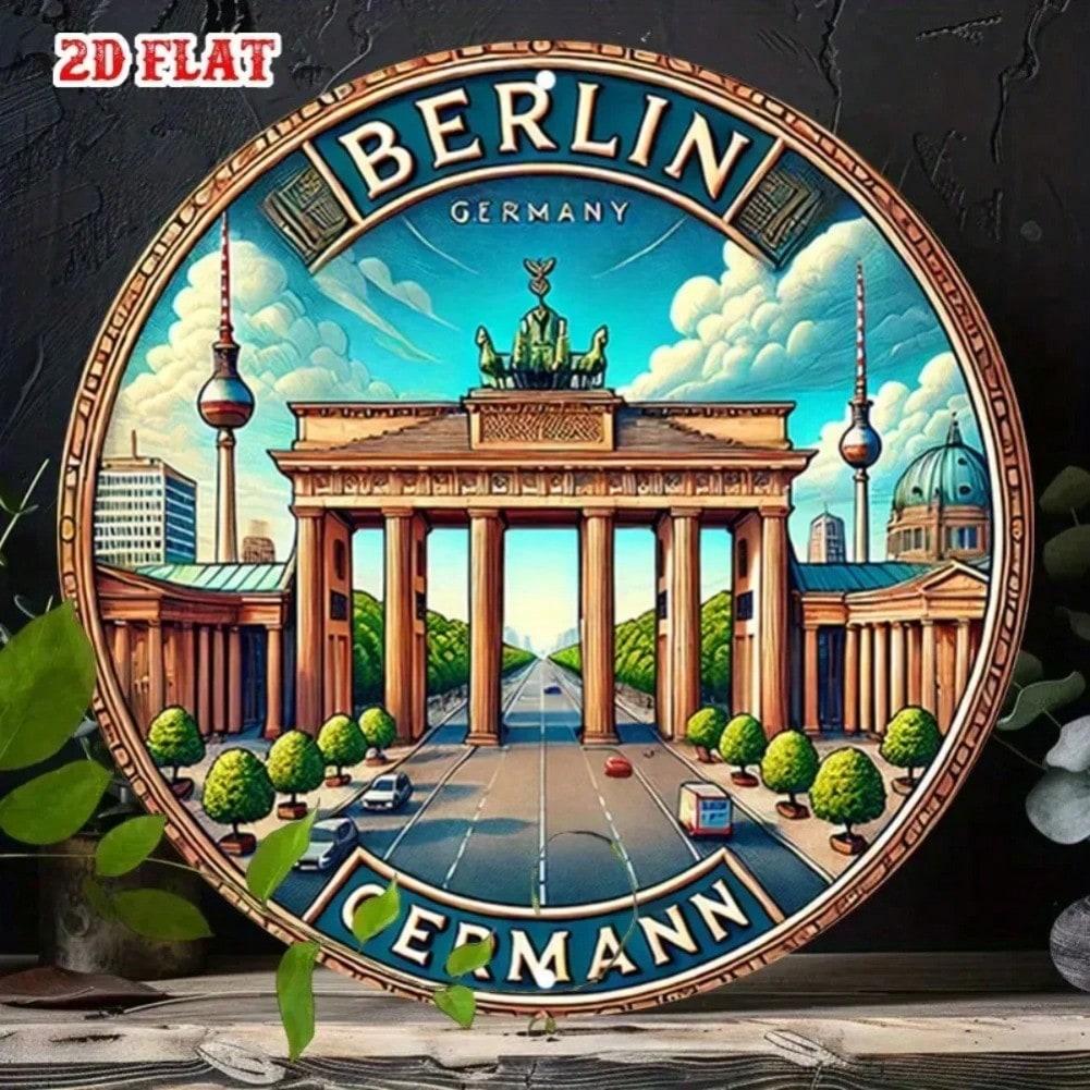 Металлическая настенная табличка «Историческая достопримечательность» для домашнего декора 20x20